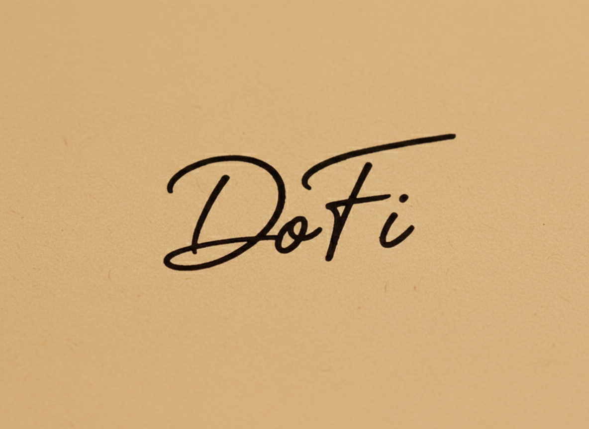 DoFi 英文草寫簽名